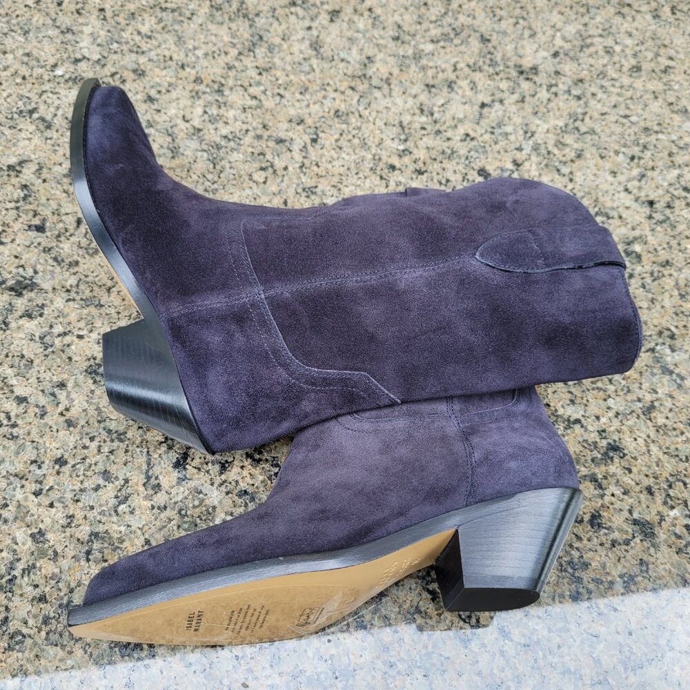Isabele Marant Dahope Boots In Black Suede - Picture 9 of 15